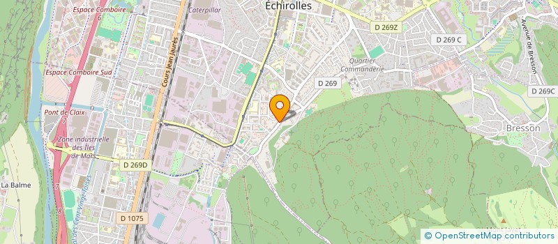 localisation de l'entreprise MONSIEUR CAMILLE FABRIER à ECHIROLLES