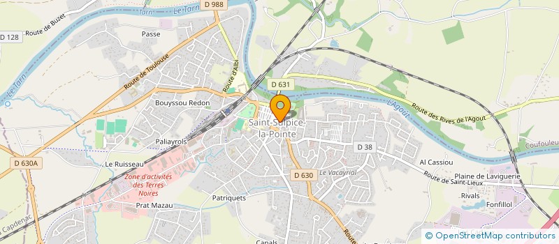 localisation de l'entreprise MONSIEUR CAMILLE FALZON  SAINT-SULPICE-LA-POINTE