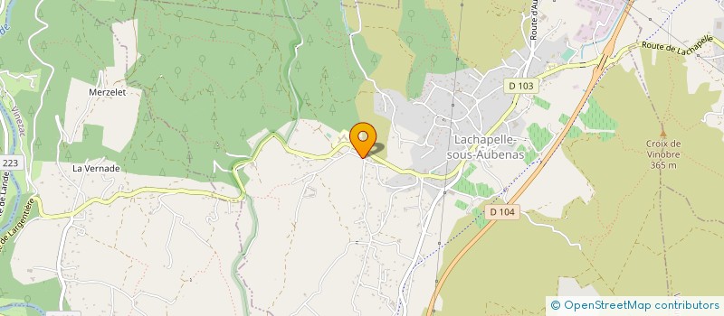 localisation de l'entreprise MONSIEUR CAMILLE FAYOLLE à LACHAPELLE-SOUS-AUBENAS
