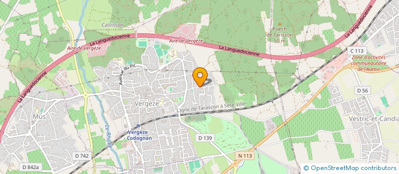 localisation de l'entreprise MONSIEUR CAMILLE GAG  VERGEZE