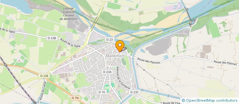 localisation de l'entreprise MONSIEUR CAMILLE GAUTIER  MALLEMORT