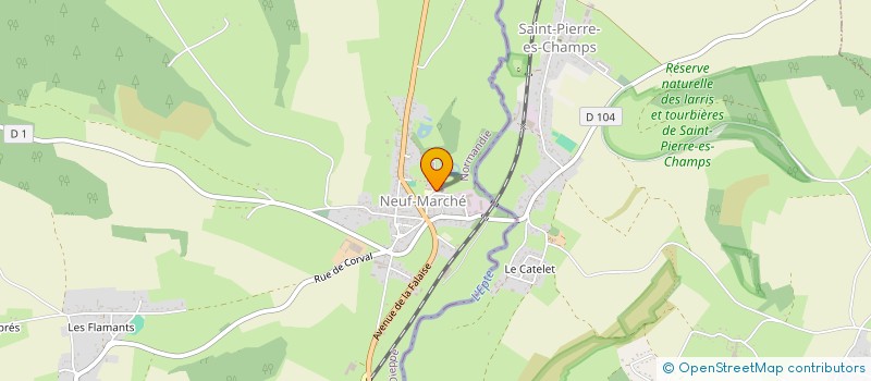 localisation de l'entreprise MONSIEUR CAMILLE GEFFROY à NEUF-MARCHE