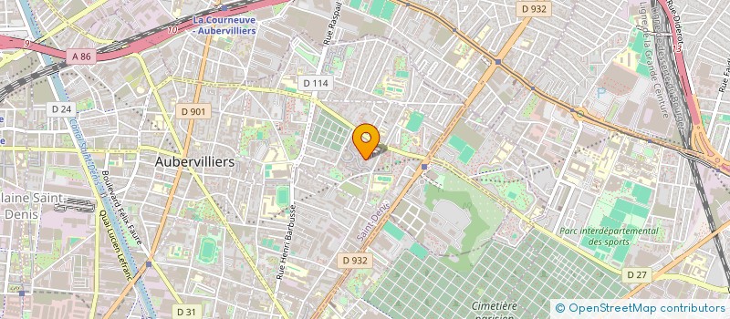 localisation de l'entreprise MONSIEUR CAMILLE GOUROUAYA à AUBERVILLIERS