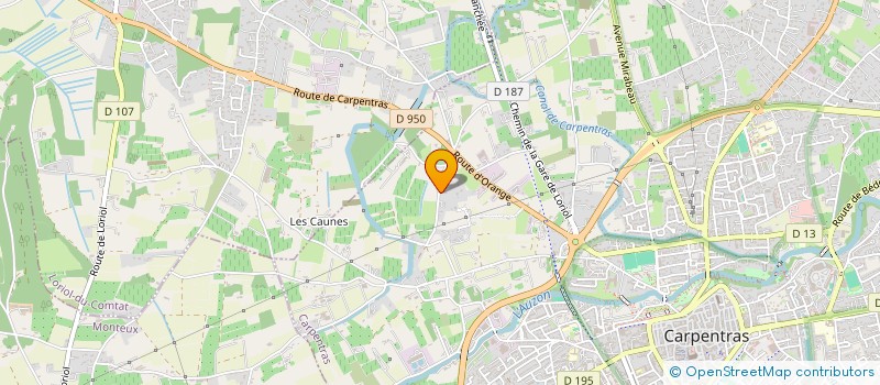localisation de l'entreprise MONSIEUR CAMILLE GRAS à CARPENTRAS