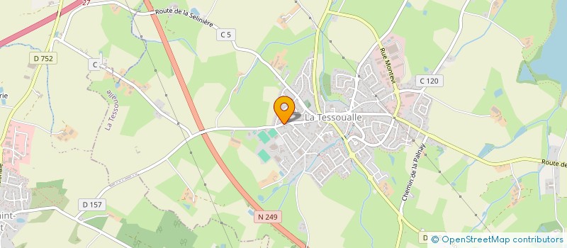 localisation de l'entreprise MONSIEUR CAMILLE GRENOUILLEAU  LA TESSOUALLE