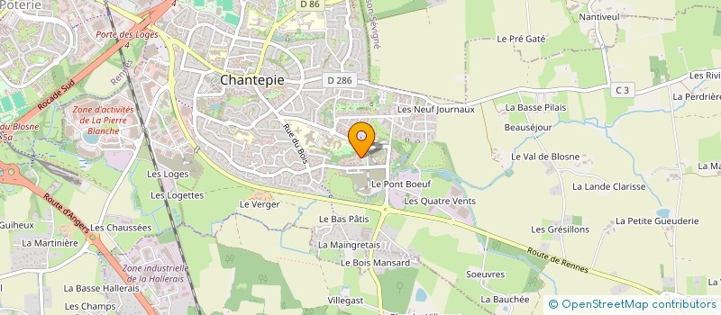 localisation de l'entreprise MONSIEUR CAMILLE GUERRAULT  CHANTEPIE