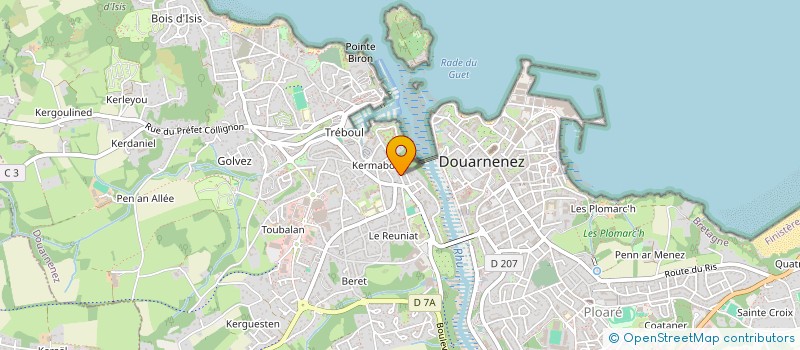 localisation de l'entreprise MONSIEUR CAMILLE HASCOET à DOUARNENEZ