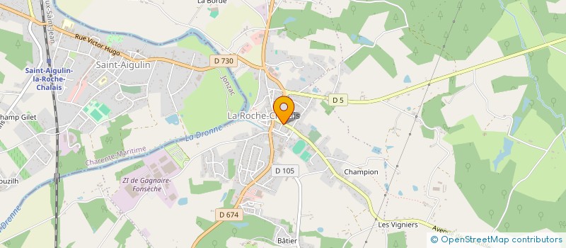 localisation de l'entreprise MONSIEUR CAMILLE JARLOT  LA ROCHE-CHALAIS