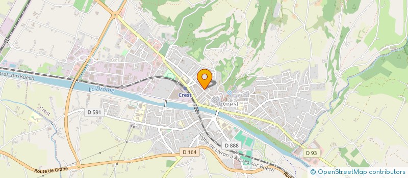 localisation de l'entreprise MONSIEUR CAMILLE LE MERRER  CREST