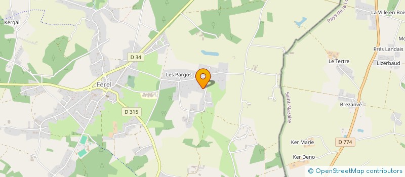 localisation de l'entreprise MONSIEUR CAMILLE LE SAUX  FEREL