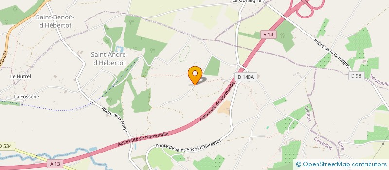 localisation de l'entreprise MONSIEUR CAMILLE LECLERC à SAINT ANDRE D'HEBERTOT