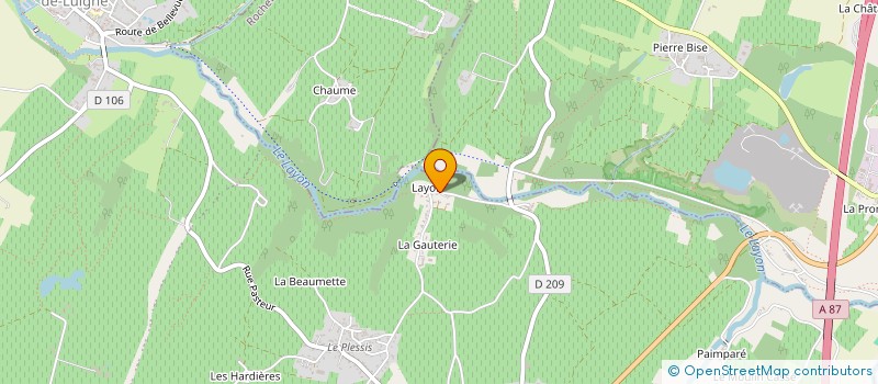 localisation de l'entreprise MONSIEUR CAMILLE LECOQ  VAL-DU-LAYON