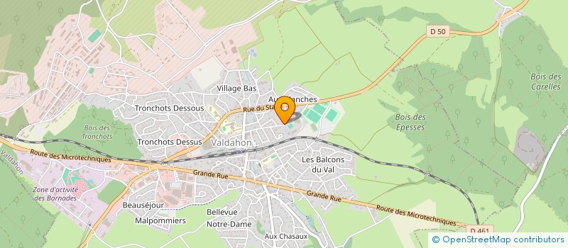 localisation de l'entreprise MONSIEUR CAMILLE MAIROT  VALDAHON