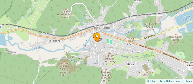 localisation de l'entreprise MONSIEUR CAMILLE MANGIN  RONCHAMP