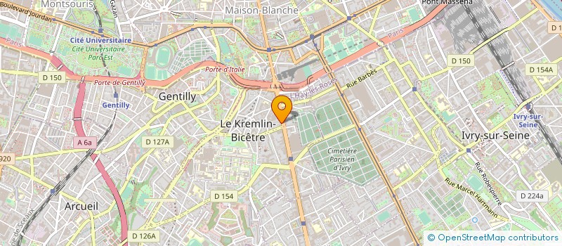 localisation de l'entreprise MONSIEUR CAMILLE MAROTTE à LE KREMLIN-BICETRE