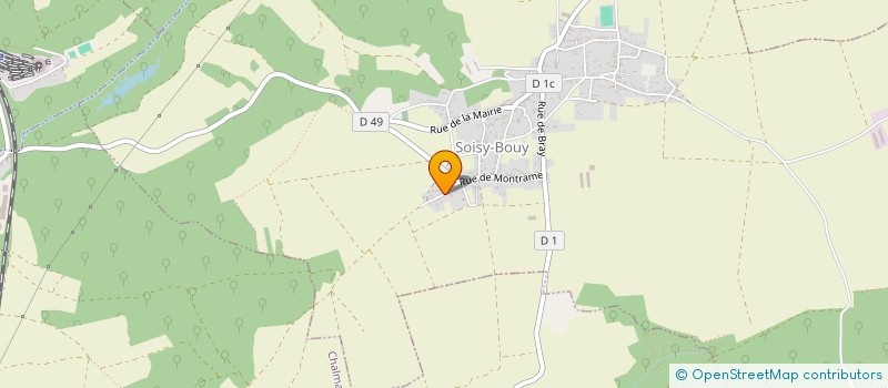 localisation de l'entreprise MONSIEUR CAMILLE MATHIEU  SOISY-BOUY