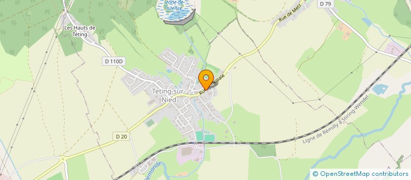 localisation de l'entreprise MONSIEUR CAMILLE MATHIS  TETING-SUR-NIED