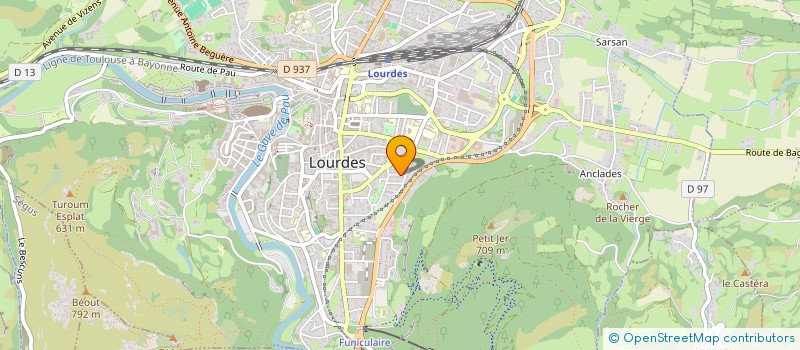 localisation de l'entreprise MONSIEUR CAMILLE MELIX  LOURDES