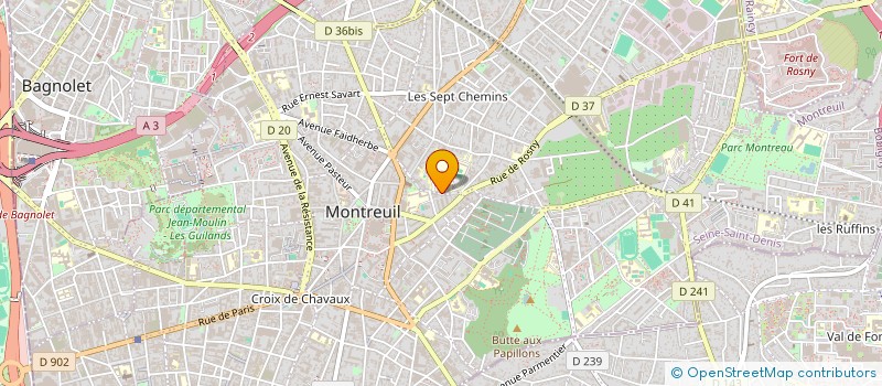 localisation de l'entreprise MONSIEUR CAMILLE MILLERAND à MONTREUIL