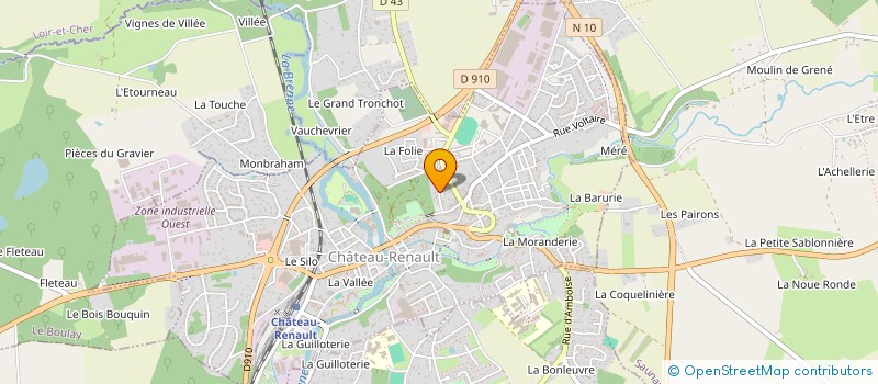 localisation de l'entreprise MONSIEUR CAMILLE MOREAU à CHATEAU-RENAULT
