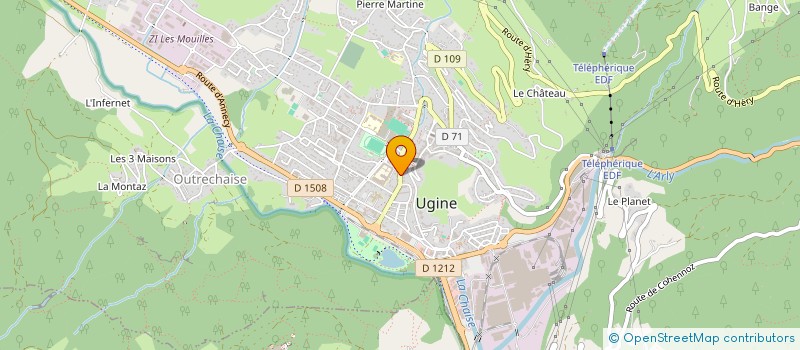 localisation de l'entreprise MONSIEUR CAMILLE MOREL  UGINE