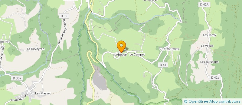 localisation de l'entreprise MONSIEUR CAMILLE MORESTIN  VERTHEMEX