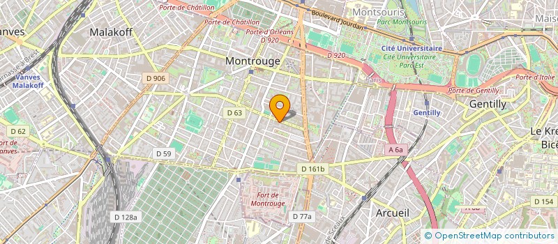 localisation de l'entreprise MONSIEUR CAMILLE MORET  MONTROUGE