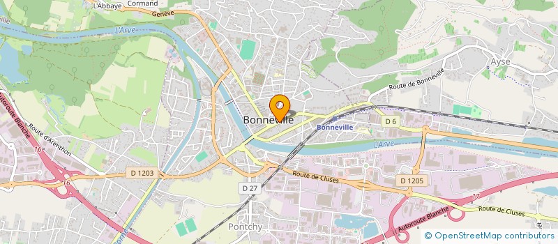 localisation de l'entreprise MONSIEUR CAMILLE MOURGUES  BONNEVILLE