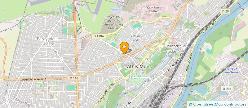 localisation de l'entreprise MONSIEUR CAMILLE MUKENDI  ATHIS-MONS