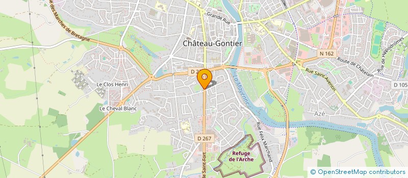 localisation de l'entreprise MONSIEUR CAMILLE ORTIZ  CHATEAU-GONTIER-SUR-MAYENNE