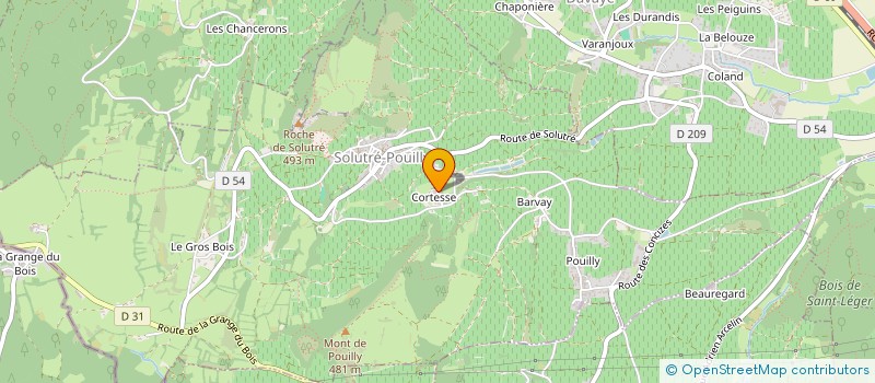 localisation de l'entreprise MONSIEUR CAMILLE PAQUET  SOLUTRE-POUILLY