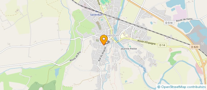 localisation de l'entreprise MONSIEUR CAMILLE PERISSE à SAVERDUN