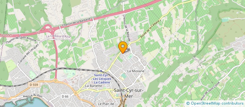 localisation de l'entreprise MONSIEUR CAMILLE POLIER à SAINT-CYR-SUR-MER