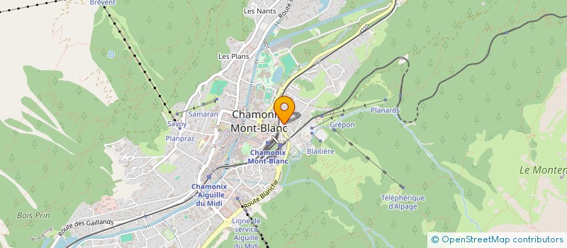 localisation de l'entreprise MONSIEUR CAMILLE PONCET  CHAMONIX-MONT-BLANC