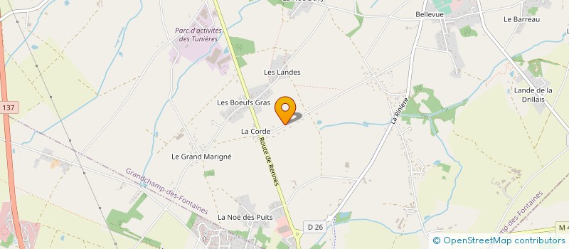 localisation de l'entreprise MONSIEUR CAMILLE POURIAS  GRANDCHAMP-DES-FONTAINES