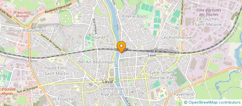 localisation de l'entreprise MONSIEUR CAMILLE POUSSE à LAVAL