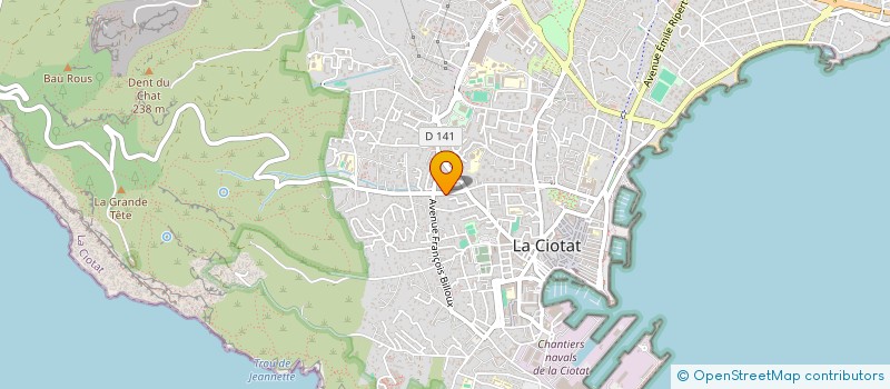 localisation de l'entreprise MONSIEUR CAMILLE PROST à LA CIOTAT