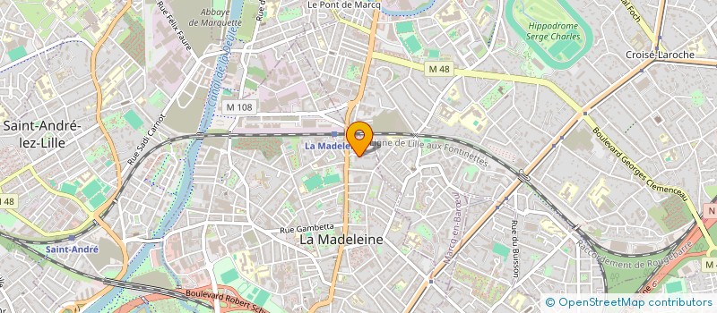 localisation de l'entreprise MONSIEUR CAMILLE RAVIART à LA MADELEINE