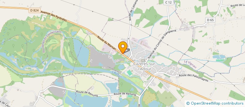 localisation de l'entreprise MONSIEUR CAMILLE ROL  CAZERES-SUR-L'ADOUR