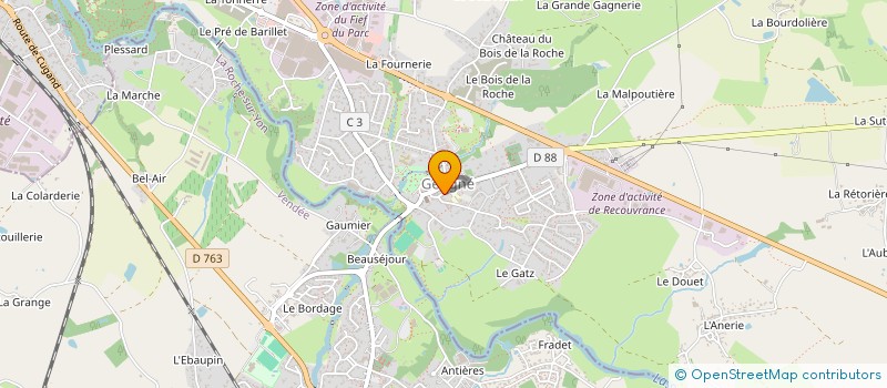 localisation de l'entreprise MONSIEUR CAMILLE ROTARD à GETIGNE