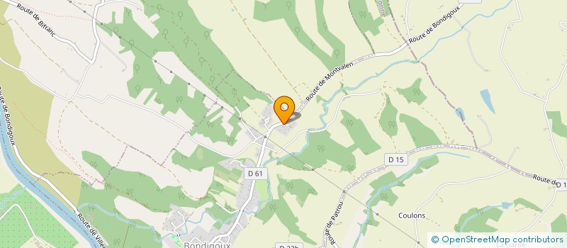 localisation de l'entreprise MONSIEUR CAMILLE RYCKEBOER  BONDIGOUX