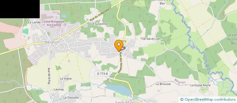 localisation de l'entreprise MONSIEUR CAMILLE SALMON  BEIGNON