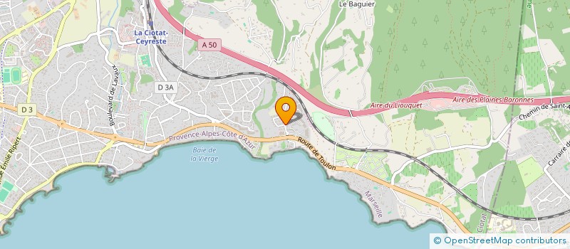 localisation de l'entreprise MONSIEUR CAMILLE SANCHEZ à LA CIOTAT
