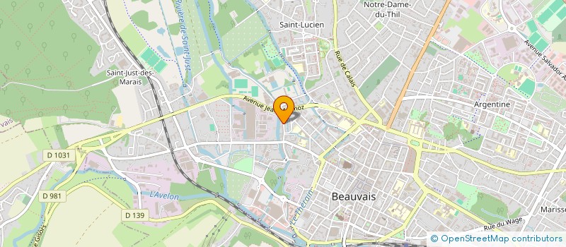 localisation de l'entreprise MONSIEUR CAMILLE SARRAUTE  BEAUVAIS