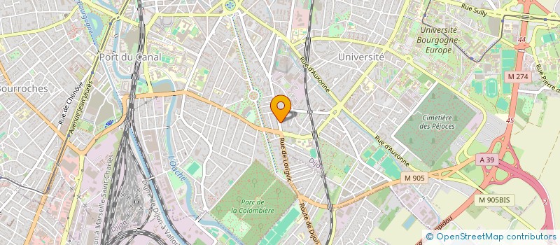 localisation de l'entreprise MONSIEUR CAMILLE SEGUIN  DIJON