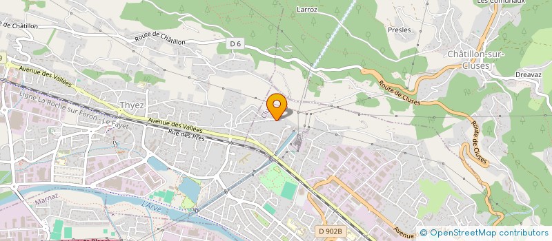 localisation de l'entreprise MONSIEUR CAMILLE SENNEGON  CLUSES