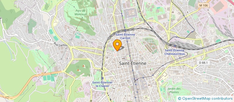 localisation de l'entreprise MONSIEUR CAMILLE SOTTON  SAINT-ETIENNE