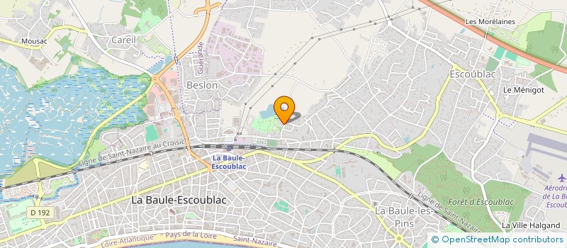 localisation de l'entreprise MONSIEUR CAMILLE SURIN à LA BAULE-ESCOUBLAC