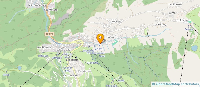 localisation de l'entreprise MONSIEUR CAMILLE TETU à LA CLUSAZ