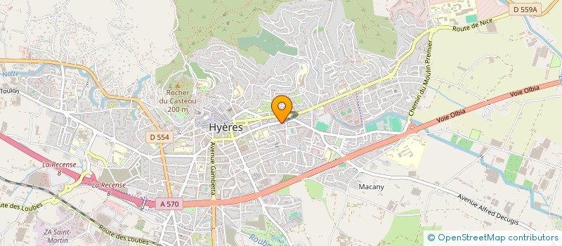 localisation de l'entreprise MONSIEUR CAMILLE TRANCHAND à HYERES